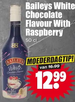Dirk Baileys White Chocolate Flavour With Raspberry aanbieding