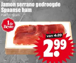 Dirk Jamon serrano gedroogde Spaanse ham aanbieding