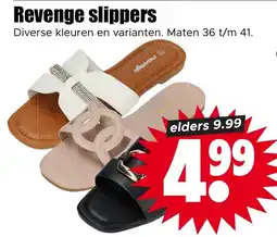 Dirk Revenge slippers aanbieding