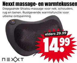 Dirk Nexxt massage- en warmtekussen aanbieding