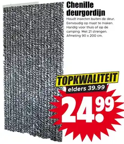 Dirk Chenille deurgordijn aanbieding