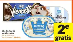 Albert Heijn Alle Hertog ijs en Viennetta aanbieding