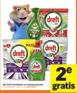 Albert Heijn Alle Dreft Handafwas en Vaatwascapsules aanbieding