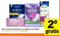 Albert Heijn Alle A-merk incontinentie en Intieme Verzorging aanbieding
