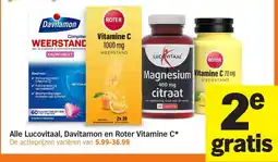 Albert Heijn Alle Lucovitaal, Davitamon en Roter Vitamine C aanbieding