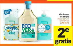 Albert Heijn Alle Ecover en Seepje aanbieding