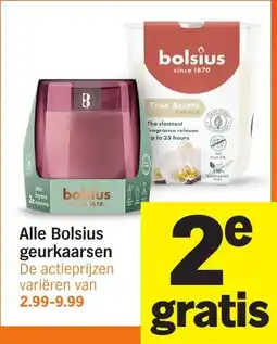 Albert Heijn Alle Bolsius geurkaarsen aanbieding