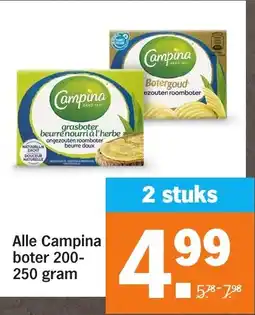 Albert Heijn Alle Campina Boter aanbieding