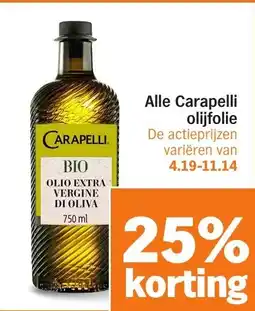 Albert Heijn Alle Carapelli Olijfolie aanbieding