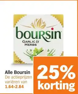 Albert Heijn Alle Boursin aanbieding