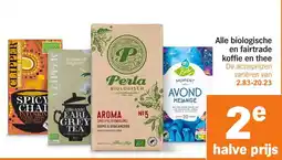 Albert Heijn Alle biologische en fairtrade koffie en thee aanbieding