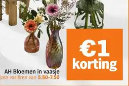 Albert Heijn AH Bloemen in Vaasje aanbieding