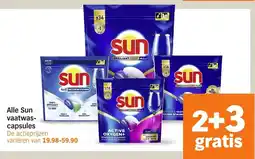 Albert Heijn Alle Sun Vaatwascapsules aanbieding