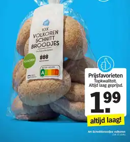 Albert Heijn AH Schnittbroodjes volkoren aanbieding