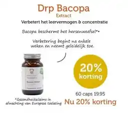 De Rode Pilaren Drp Bacopa Extract aanbieding