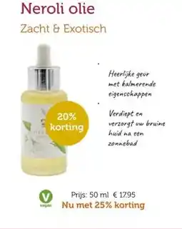 De Rode Pilaren Neroli olie aanbieding