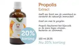 De Rode Pilaren Propolis Extract aanbieding