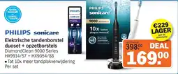Albert Heijn Elektrische tandenborstel duoset + opzetborstels aanbieding