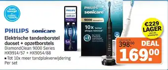Elektrische tandenborstel duoset + opzetborstels