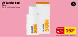 Kruidvat Jil Sander Sun aanbieding