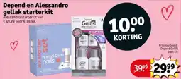 Kruidvat Depend en Alessandro gellak starterkit aanbieding