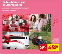 Kruidvat Cadeaubonnen van Belevenissen.nl aanbieding