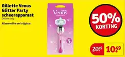 Kruidvat Gillette Venus Glitter Party Scheerapparaat aanbieding