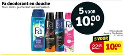 Kruidvat Fa deodorant en Douche aanbieding