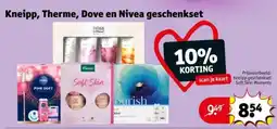 Kruidvat Kneipp, Therme, Dove en Nivea geschenkset aanbieding