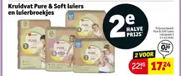 Kruidvat Kruidvat Pure & Soft luiers en luierbroekjes aanbieding