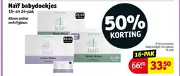Kruidvat Naïf babydoekjes aanbieding