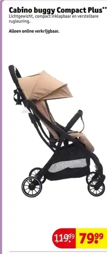 Kruidvat Cabino buggy Compact Plus aanbieding