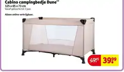 Kruidvat Cabino campingbedje Dune aanbieding