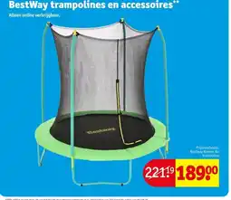 Kruidvat BestWay trampolines en accessoires aanbieding