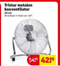Kruidvat Tristar metalen boxventilator aanbieding
