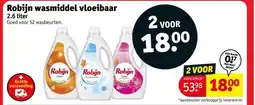 Kruidvat Robijn wasmiddel vloeibaar aanbieding
