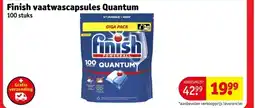 Kruidvat Finish vaatwascapsules Quantum aanbieding