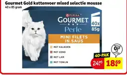 Kruidvat Gourmet Gold kattenvoer mixed selectie mousse aanbieding