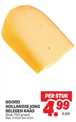 Dekamarkt Noord hollandse jong belegen kaas aanbieding