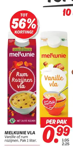 Dekamarkt Melkunie vla aanbieding