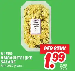 Dekamarkt Kleer ambachtelijke salade aanbieding