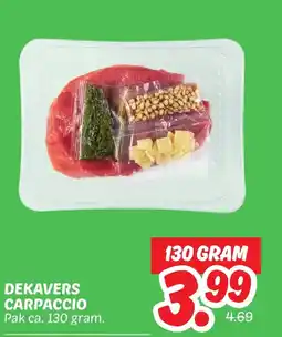 Dekamarkt Dekavers carpaccio aanbieding