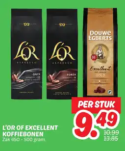 Dekamarkt L'or of excellent koffiebonen aanbieding