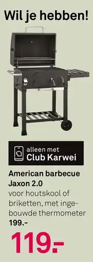 Karwei American barbecue Jaxon 2.0 aanbieding