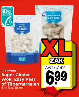 Vomar Voordeelmarkt Super Choice Wok, Easy Peel of Tijgergarnalen aanbieding