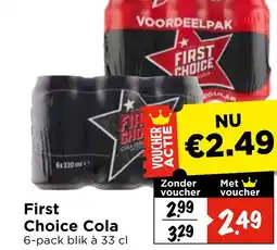 Vomar Voordeelmarkt First Choice Cola aanbieding