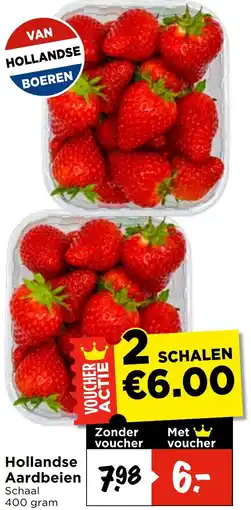 Vomar Voordeelmarkt Hollandse Aardbeien aanbieding