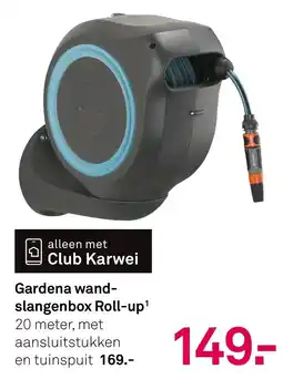Karwei Gardena Wandslangenbox Roll-up¹ aanbieding
