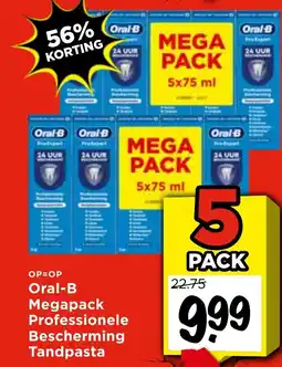 Vomar Voordeelmarkt Oral-B Megapack Professionele Bescherming Tandpasta aanbieding