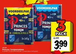 Vomar Voordeelmarkt Princes Tonijnstukken aanbieding